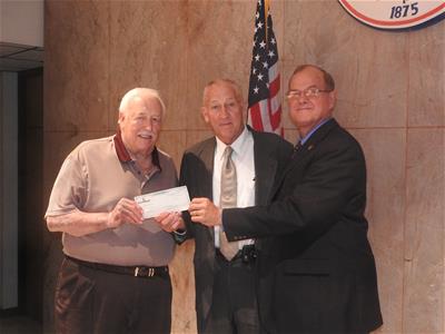 photo of check presentation